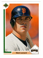 Mark Leonard RC - San Francisco Giants (MLB Baseball Card) 1991 Upper Deck # 557 Mint