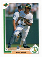Willie McGee - Oakland Athletics (MLB Baseball Card) 1991 Upper Deck # 584 Mint