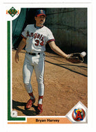 Bryan Harvey - California Angels (MLB Baseball Card) 1991 Upper Deck # 592 Mint