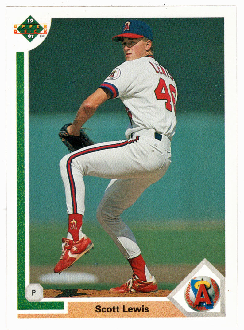 Scott Lewis RC - California Angels (MLB Baseball Card) 1991 Upper Deck # 594 Mint
