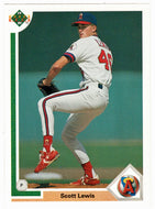 Scott Lewis RC - California Angels (MLB Baseball Card) 1991 Upper Deck # 594 Mint