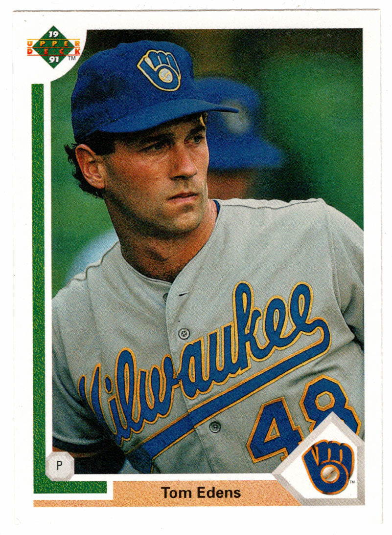 Tom Edens RC - Milwaukee Brewers (MLB Baseball Card) 1991 Upper Deck # 616 Mint