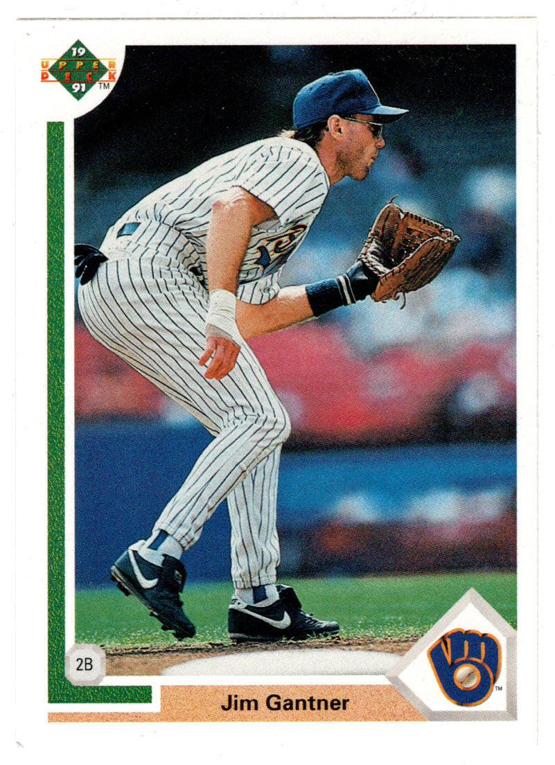Jim Gantner - Milwaukee Brewers (MLB Baseball Card) 1991 Upper Deck # 618 Mint