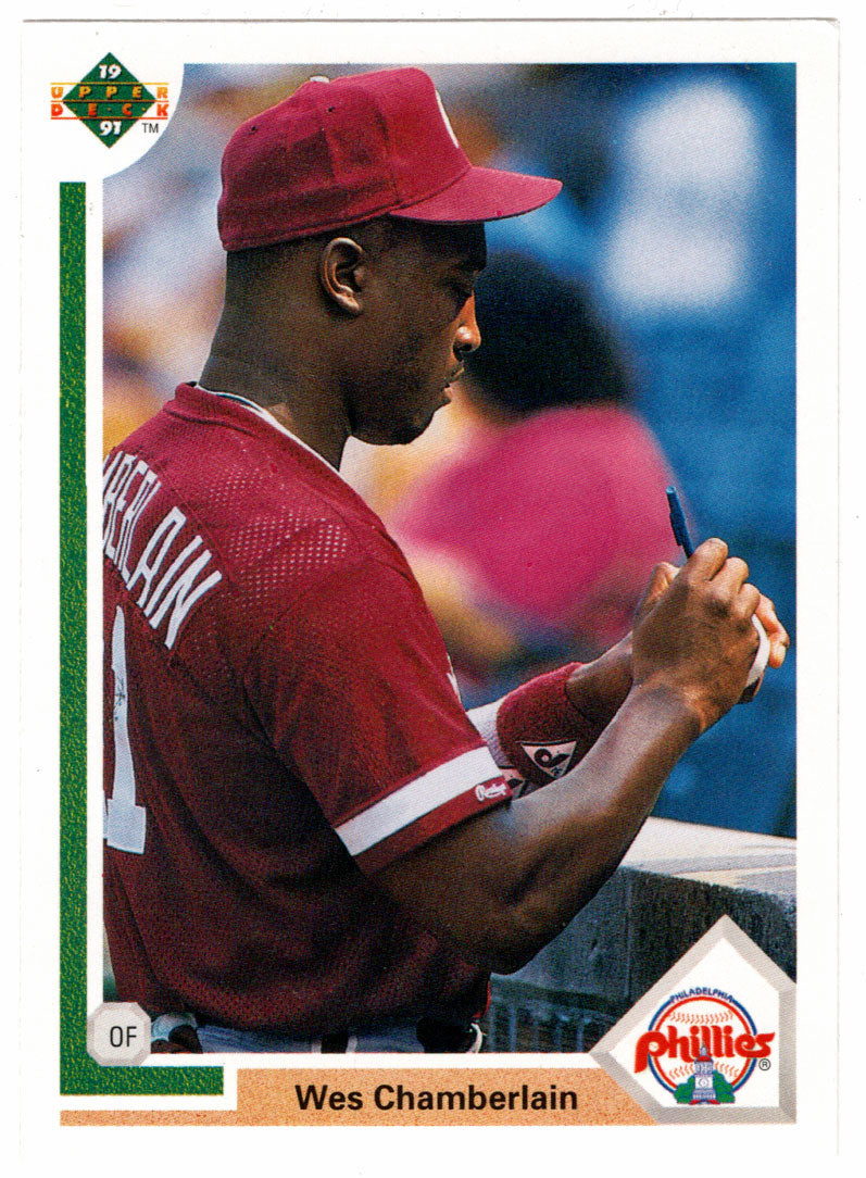Wes Chamberlain RC - Philadelphia Phillies (MLB Baseball Card) 1991 Upper Deck # 626 Mint