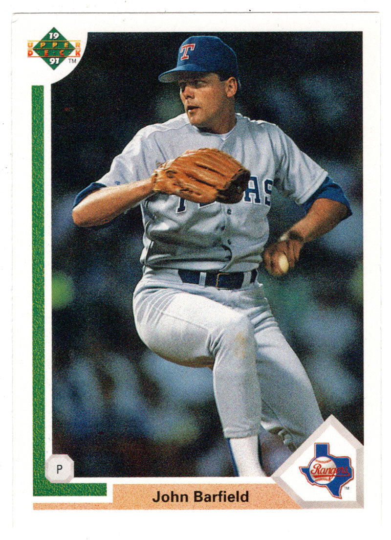 John Barfield - Texas Rangers (MLB Baseball Card) 1991 Upper Deck # 629 Mint