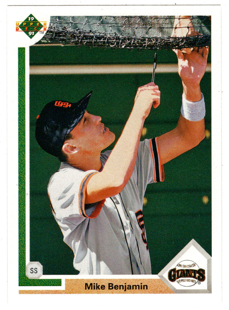Mike Benjamin - San Francisco Giants (MLB Baseball Card) 1991 Upper Deck # 651 Mint