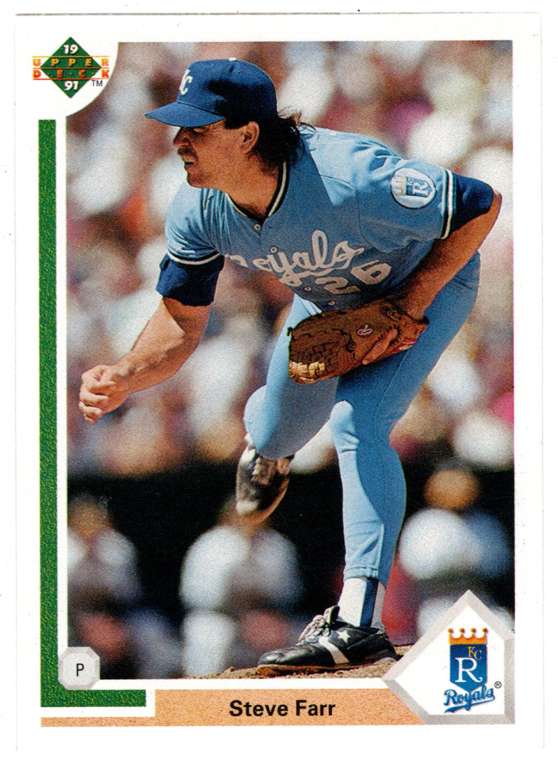 Steve Farr - Kansas City Royals (MLB Baseball Card) 1991 Upper Deck # 660 Mint