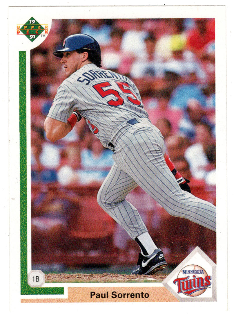 Paul Sorrento - Minnesota Twins (MLB Baseball Card) 1991 Upper Deck # 680 Mint