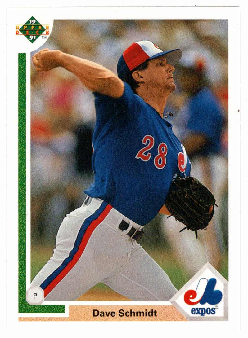 Dave Schmidt - Montreal Expos (MLB Baseball Card) 1991 Upper Deck # 684 Mint