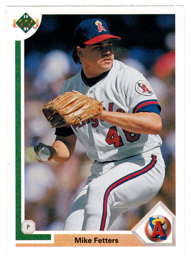 Mike Fetters - California Angels (MLB Baseball Card) 1991 Upper Deck # 696 Mint