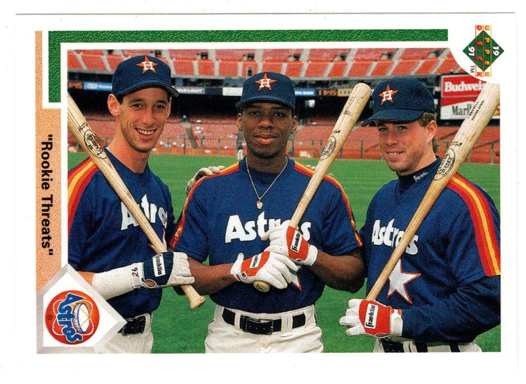 Luis Gonzalez - Karl Rhodes - Jeff Bagwell - Houston Astros (MLB Baseball Card) 1991 Upper Deck # 702 Mint
