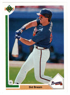 Sid Bream - Atlanta Braves (MLB Baseball Card) 1991 Upper Deck # 710 Mint