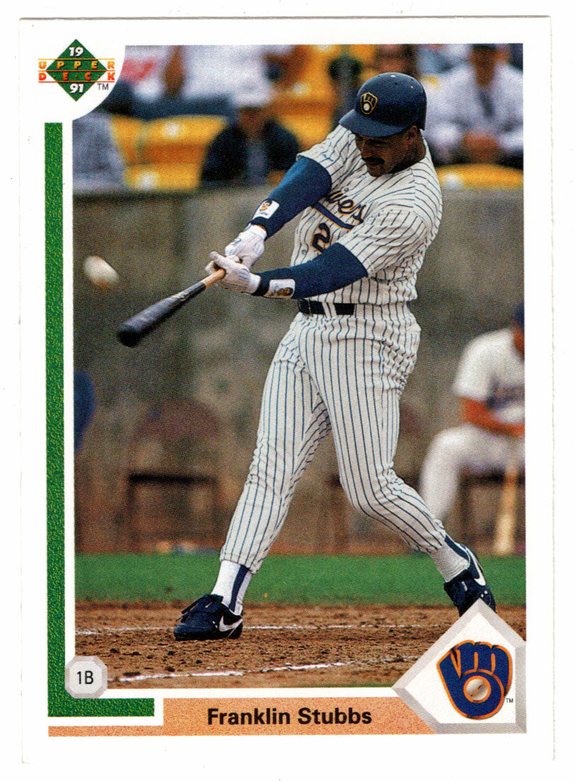 Franklin Stubbs - Milwaukee Brewers (MLB Baseball Card) 1991 Upper Deck # 718 Mint