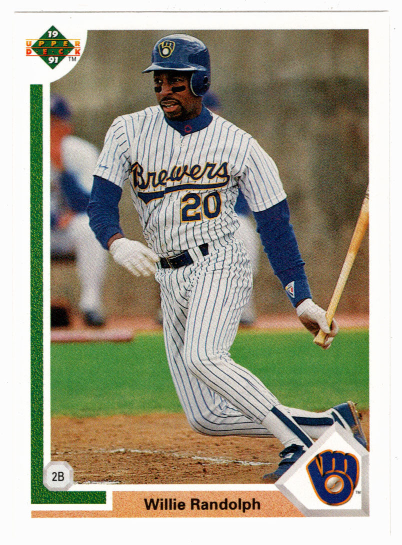 Willie Randolph - Milwaukee Brewers (MLB Baseball Card) 1991 Upper Deck # 720 Mint