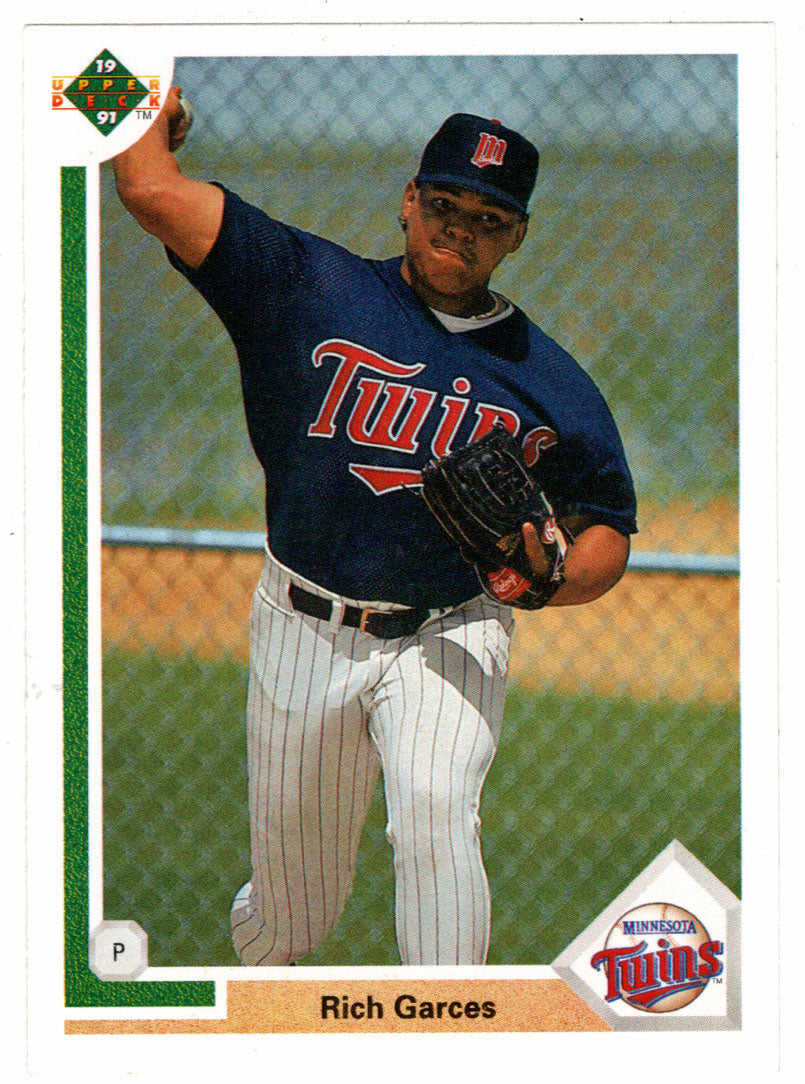 Rich Garces RC - Minnesota Twins (MLB Baseball Card) 1991 Upper Deck # 741 Mint
