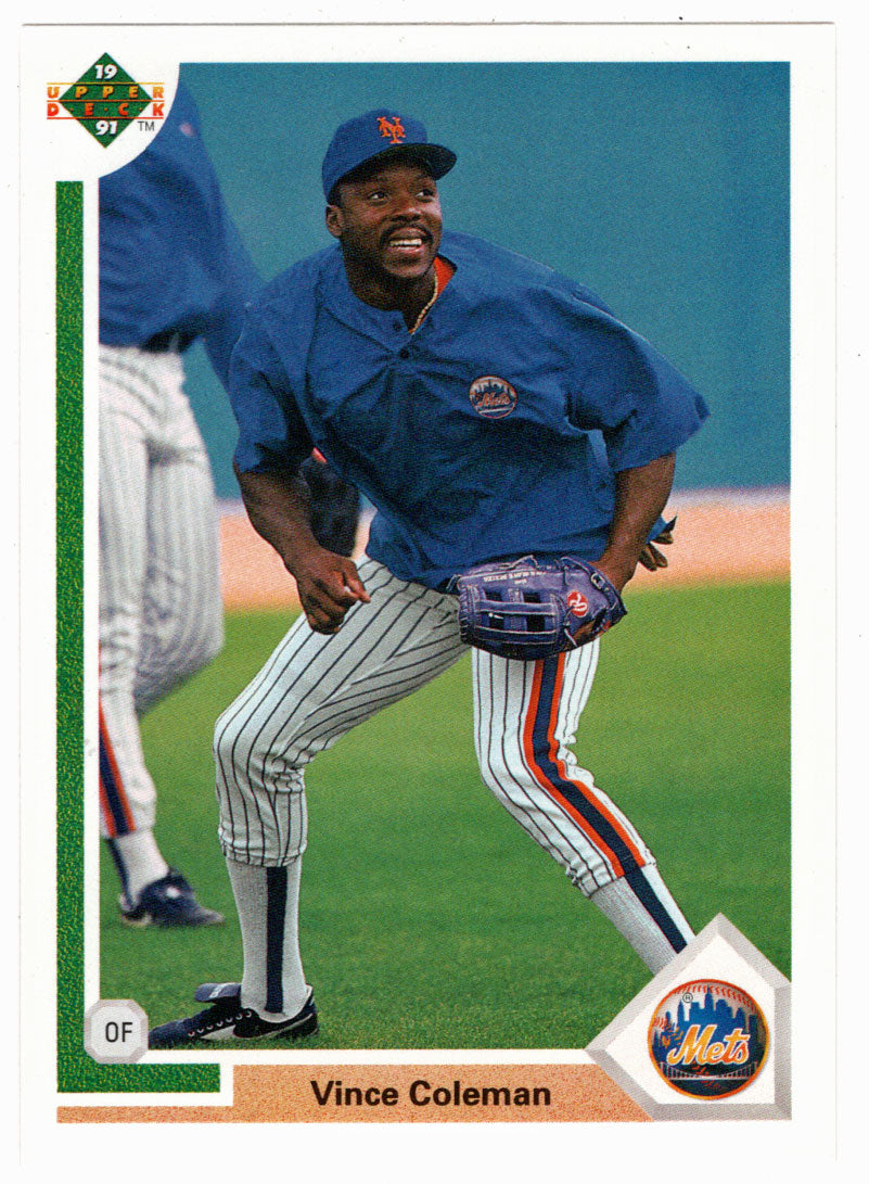 Vince Coleman - New York Mets (MLB Baseball Card) 1991 Upper Deck # 768 Mint