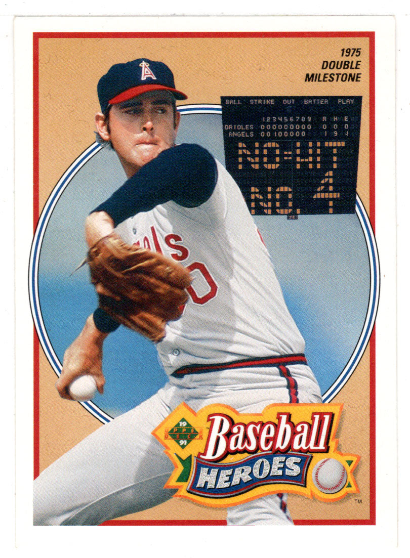 Nolan Ryan - New York - Baseball Heroes (MLB Baseball Card) 1991 Upper Deck # 12 Mint