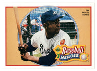Hank Aaron - Atlanta Braves - Baseball Heroes (MLB Baseball Card) 1991 Upper Deck # 21 Mint
