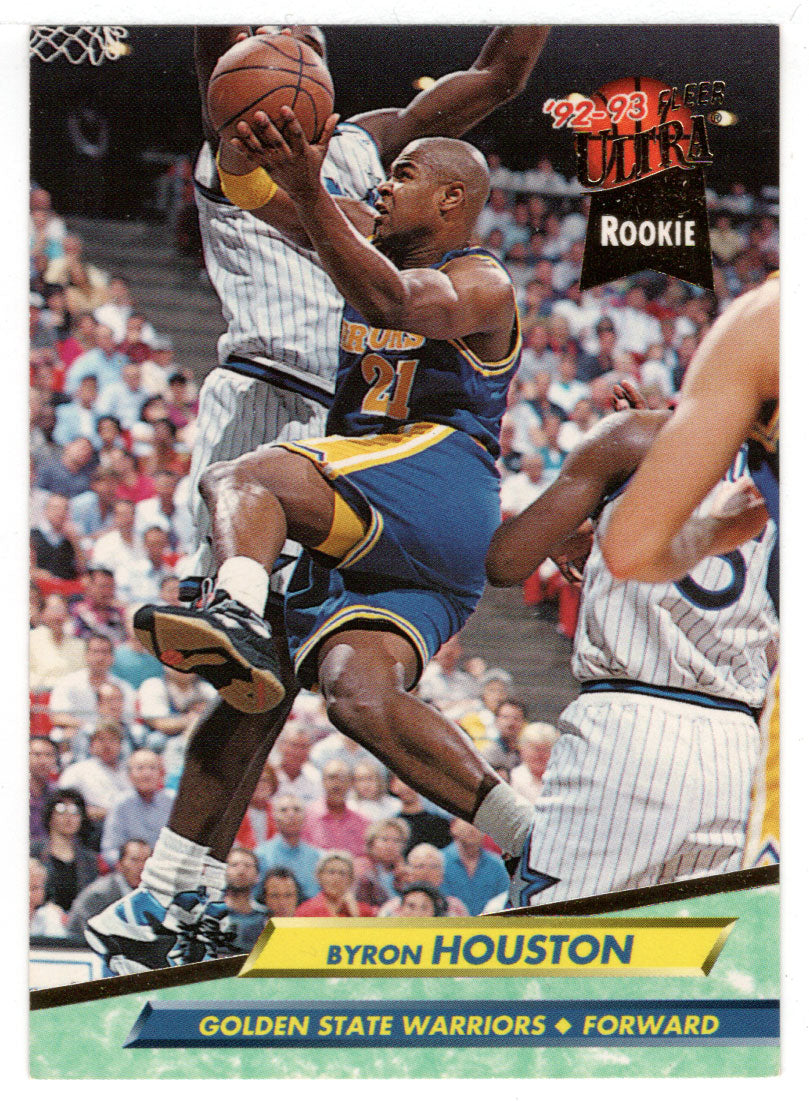 Byron Houston RC - Golden State Warriors (NBA Basketball Card) 1992-93 Fleer Ultra # 263 Mint