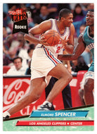 Elmore Spencer RC - Los Angeles Clippers (NBA Basketball Card) 1992-93 Fleer Ultra # 281 Mint