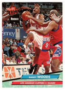 Randy Woods RC - Los Angeles Clippers (NBA Basketball Card) 1992-93 Fleer Ultra # 284 Mint