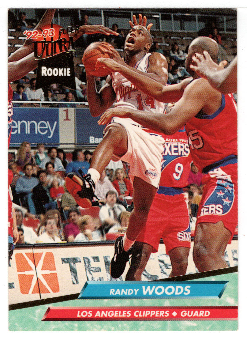 Randy Woods RC - Los Angeles Clippers (NBA Basketball Card) 1992-93 Fleer Ultra # 284 Mint