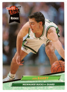 Jon Barry RC - Milwaukee Bucks (NBA Basketball Card) 1992-93 Fleer Ultra # 296 Mint