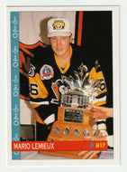 Mario Lemieux - Pittsburgh Penguins - Conn Smythe Trophy Winner (NHL Hockey Card) 1992-93 O-Pee-Chee # 240 Mint