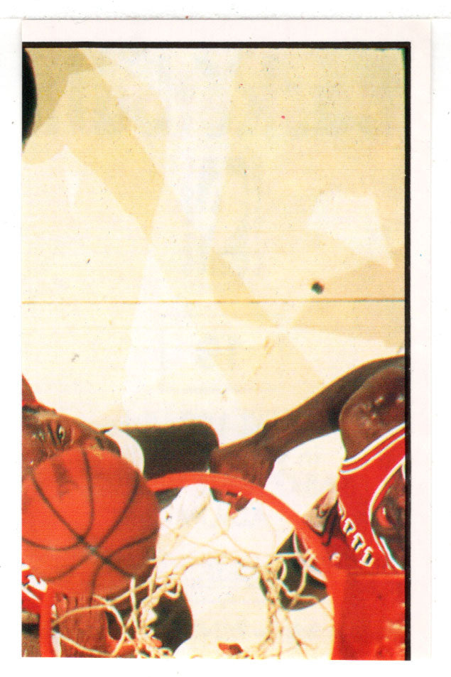 Finals (Action scene - Michael Jordan) (NBA Basketball) 1992-93 Panini Basketball Stickers # 19 Mint