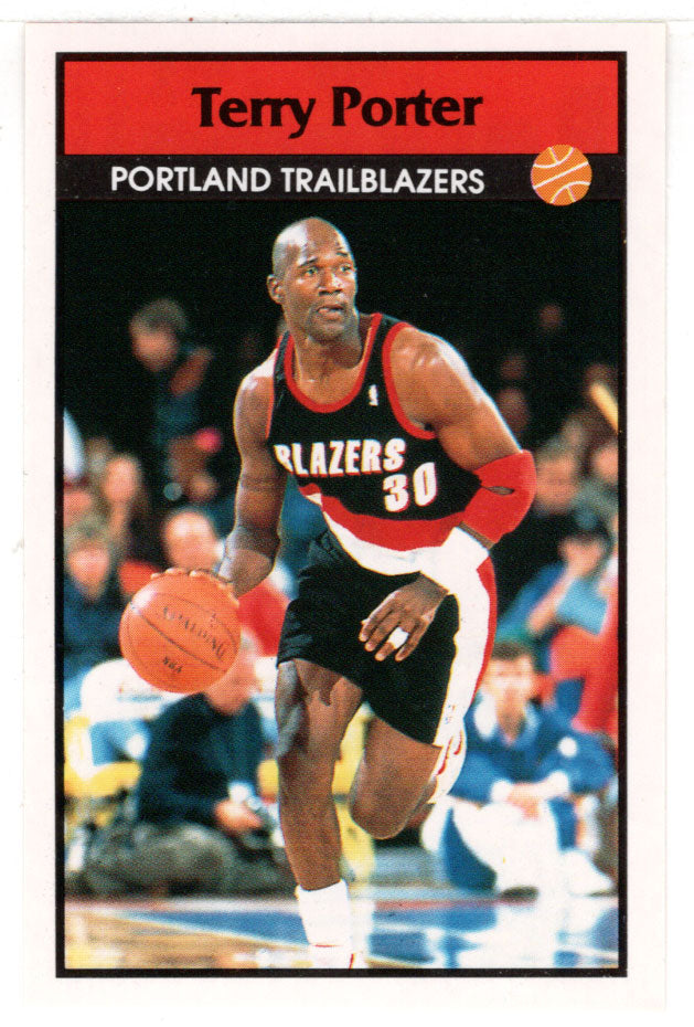 Terry Porter - Portland Trail Blazers (NBA Basketball) 1992-93 Panini Basketball Stickers # 48 Mint