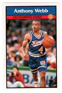 Spud Webb - Sacramento Kings (NBA Basketball) 1992-93 Panini Basketball Stickers # 54 Mint