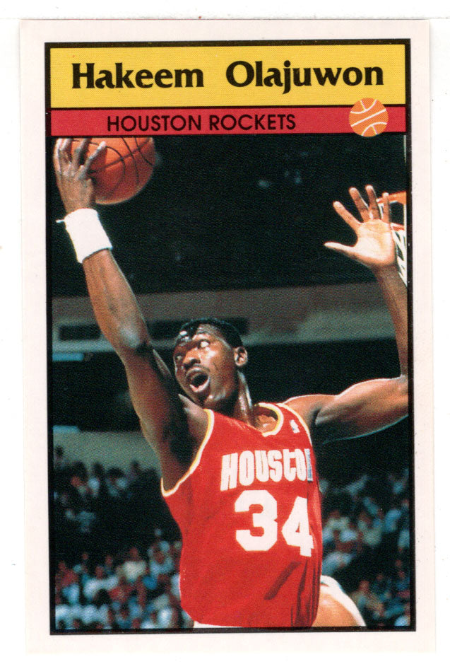 Hakeem Olajuwon - Houston Rockets (NBA Basketball) 1992-93 Panini Basketball Stickers # 76 Mint
