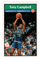 Tony Campbell - Minnesota Timberwolves (NBA Basketball) 1992-93 Panini Basketball Stickers # 82 Mint