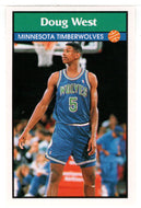 Doug West - Minnesota Timberwolves (NBA Basketball) 1992-93 Panini Basketball Stickers # 84 Mint