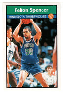 Felton Spencer - Minnesota Timberwolves (NBA Basketball) 1992-93 Panini Basketball Stickers # 86 Mint