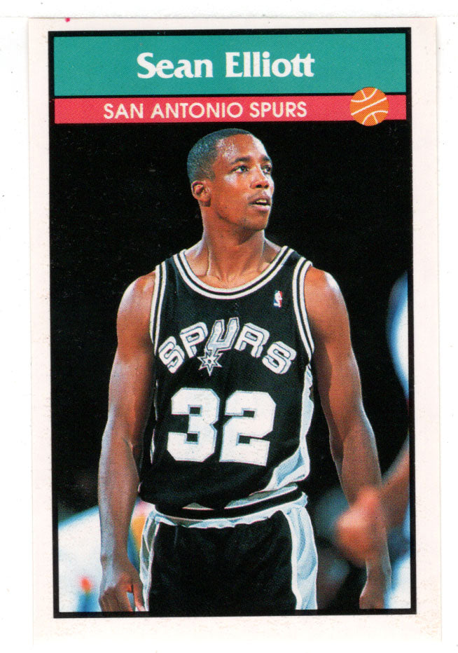 Sean Elliott - San Antonio Spurs (NBA Basketball) 1992-93 Panini Basketball Stickers # 90 Mint