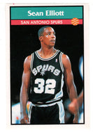 Sean Elliott - San Antonio Spurs (NBA Basketball) 1992-93 Panini Basketball Stickers # 90 Mint