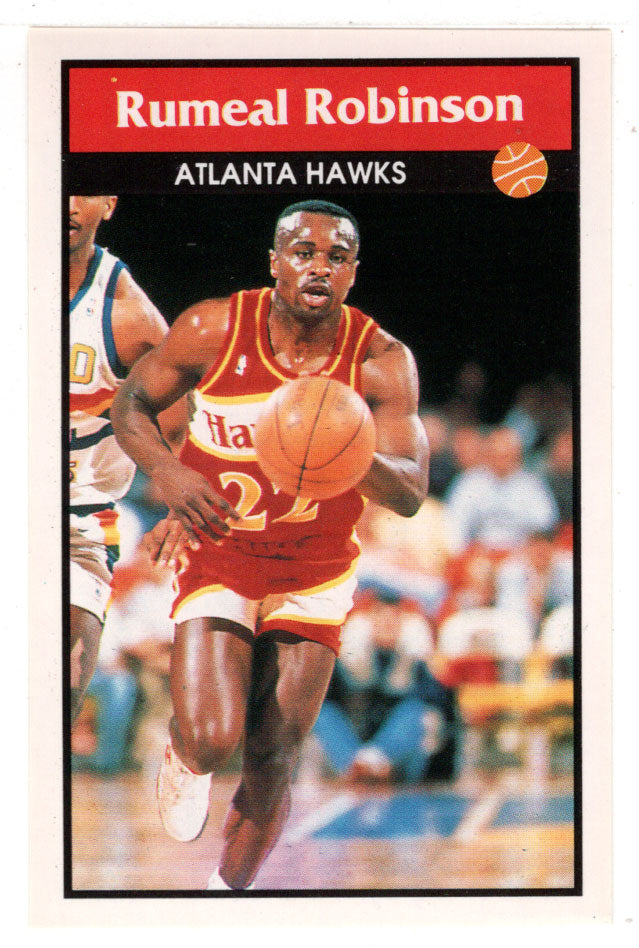 Rumeal Robinson - Atlanta Hawks (NBA Basketball) 1992-93 Panini Basketball Stickers # 116 Mint