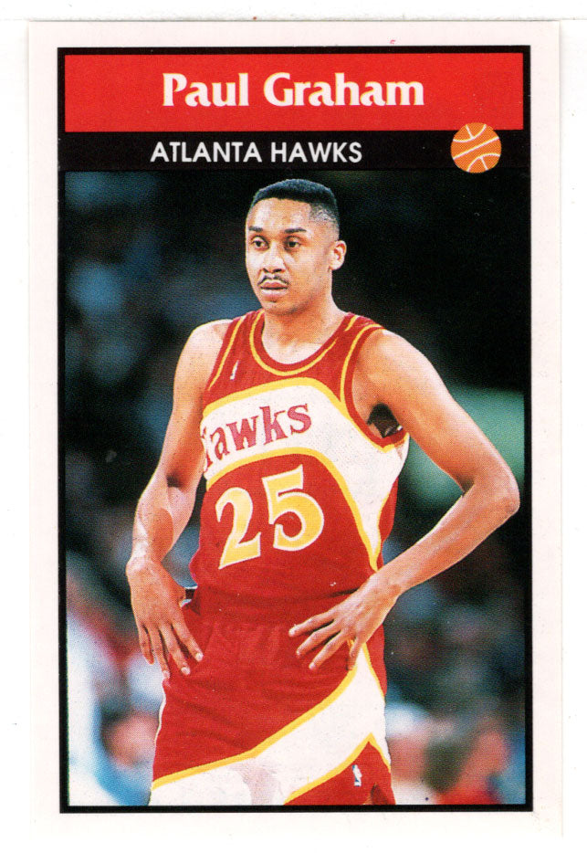 Paul Graham - Atlanta Hawks (NBA Basketball) 1992-93 Panini Basketball Stickers # 117 Mint
