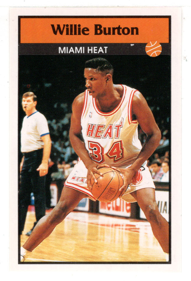 Willie Burton Miami Heat NBA Basketball 1992 93 Panini