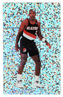 Clyde Drexler - Portland Trail Blazers - Chrome Foil (NBA Basketball) 1992-93 Panini Basketball Stickers # 93 Mint