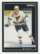 Brendan Shanahan - St. Louis Blues (NHL Hockey Card) 1992-93 Pinnacle Bilingual # 114 Mint