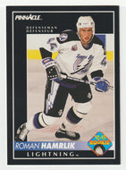 Roman Hamrlik RC - Tampa Bay Lightning (NHL Hockey Card) 1992-93 Pinnacle Bilingual # 408 Mint