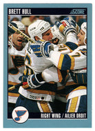 Brett Hull - St. Louis Blues (NHL Hockey Card) 1992-93 Score Canadian # 350 Mint