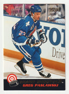 Greg Paslawski - Quebec Nordiques (NHL Hockey Card) 1992-93 Score Sharp Shooters # 16 Mint