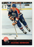 Anatoli Semenov - Edmonton Oilers (NHL Hockey Card) 1992-93 Score Sharp Shooters # 28 Mint