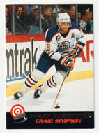 Craig Simpson - Edmonton Oilers (NHL Hockey Card) 1992-93 Score Sharp Shooters # 30 Mint