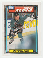 Pat Falloon - San Jose Sharks - Super Rookie (NHL Hockey Card) 1992-93 Topps # 7 Mint