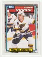 Nelson Emerson - St. Louis Blues - Super Rookie (NHL Hockey Card) 1992-93 Topps # 11 Mint