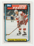 Vladimir Konstantinov - Detroit Red Wings - Super Rookie (NHL Hockey Card) 1992-93 Topps # 14 Mint